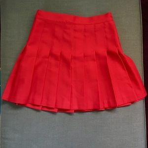 Red American Apparel tennis skirt